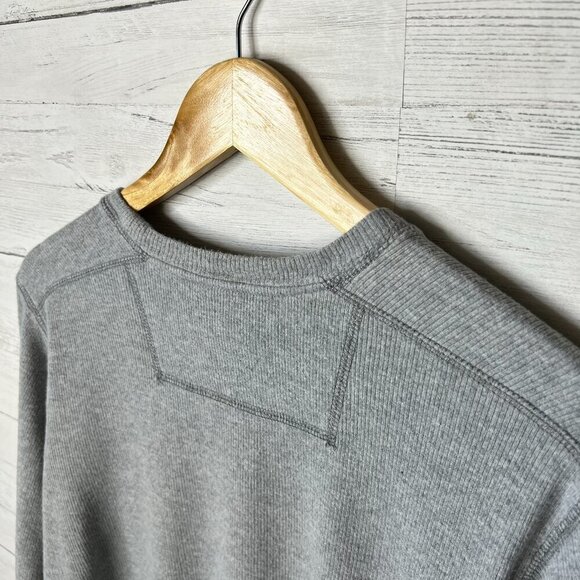 Quiksilver Top Womens SZ Small Gray Thermal Long Sleeve Cotton Blend Minimalist - Picture 14 of 16